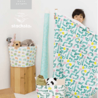 《「集める 重ねる 組み合わせる」収納のスタックストー》 stacksto,の積み重ねる収納「baquet」が テキスタイルブランド、KAYO AOYAMAとコラボ
