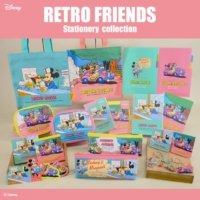 ディズニー100周年記念！「復刻アート企画」第1弾 “レトロかわいい”1980年代のオリジナルアートが復刻！ 『ディズニー レトロフレンズ』文具・雑貨
