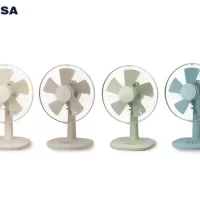 置いているだけでかわいい人気のくすみカラー4色展開！　 ワンルームで使いやすいロータイプの扇風機 「ミニリビング扇」を発売