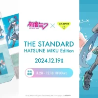 初音ミク × GRAPHT　コラボイヤホン 『THE STANDARD 初音ミク Edition』をはじめ 描き下ろしイラストを展開した Tシャツや刺繍ステッカー等を12月19日発売