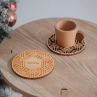 紀州檜 × 日本の伝統柄　 長く愛せるサステナブルなコースターを発売