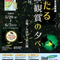 【伊豆の大川温泉でホタル】 「第24回 ほたる観賞の夕べ」《平日に浴衣を着て来訪で地元のクラフトビールもプレゼント‼》