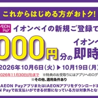 AEON Payでおトクにお買い物　 10月よりAEON Payの利用促進に向けた各種キャンペーンを実施